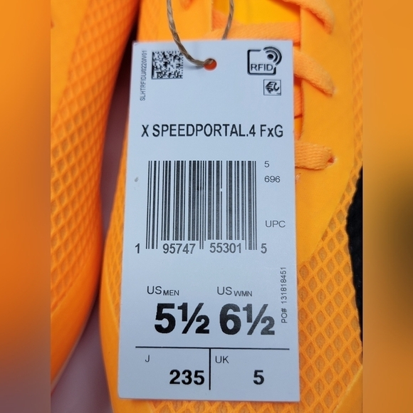 Adidas Men\'s X Speedportal. 4 FxG Soccer Cleats Multicolor GZ2460 Size 5.5 New main image 4